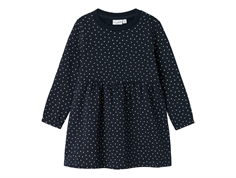 Name It dark sapphire small dots sweatkjole